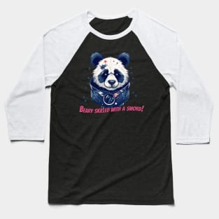 Samurai Panda T-Shirt Design - Unique Tee for Fashionable Gifts Baseball T-Shirt